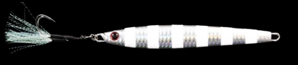 RYUJI SALTY JIG 120GR ZEBRA GLOW