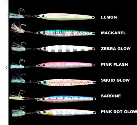 RYUJI SALTY JIG 120GR SQUID GLOW