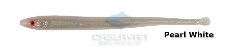 Savage gear LB Sandeel Slug 10 cm 6 Adet Suni Yem Pearl White