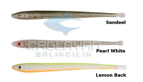Savage gear LB Sandeel Slug 10 cm 6 Adet Suni Yem Pearl White