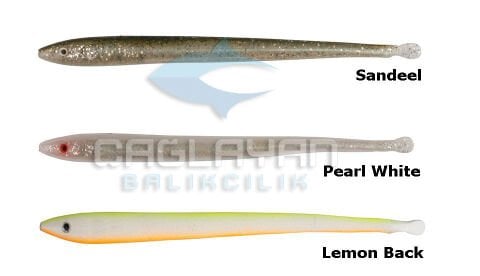 Savage gear LB Sandeel Slug 10 cm 6 Adet Suni Yem Pearl White