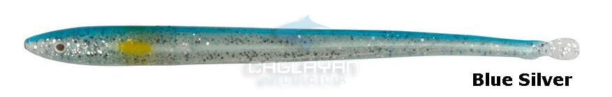 Savage gear LB Sandeel Slug 14 cm 6 Adet Suni Yem Blue Silver