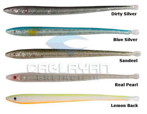 Savage gear LB Sandeel Slug 14 cm 6 Adet Suni Yem Blue Silver