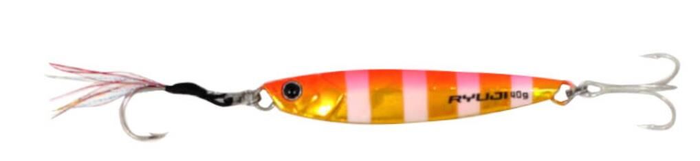 RYUJI JIG KING 40GR GOLD ZEBRA GLOW