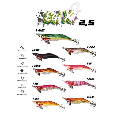 Fujin EgiX 2.5 10gr Kalamar Zokası #F-LP