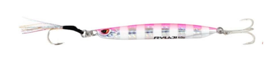 RYUJI SILENT JIG 60GR PINK ZEBRA GLOW