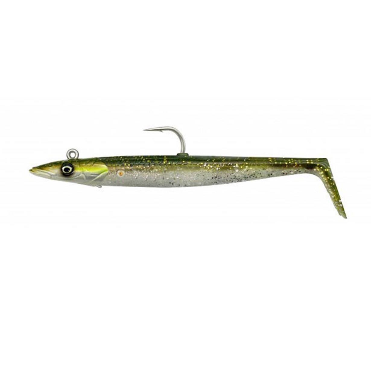 Savage Gear Sandeel V2 14 cm 33 gr Green Silver 2+1