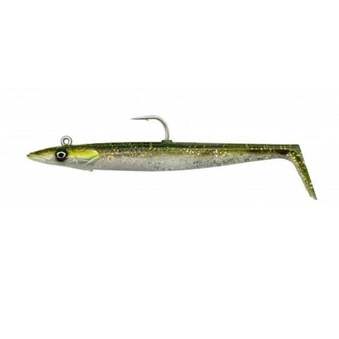 Savage Gear Sandeel V2 14 cm 33 gr Green Silver 2+1