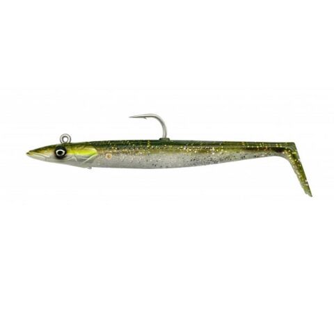 Savage Gear Sandeel V2 14 cm 33 gr Green Silver 2+1