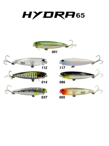 Fujin Hydra 65mm 5.5gr LRF Su Üstü Maket Balık Trans iwashi #03T