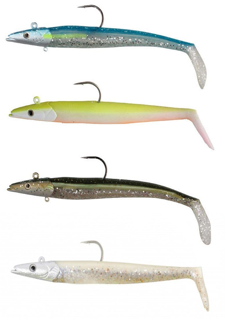 Savage gear Sandeel 17cm 65g  2+1 Parça Suni Yem Real Pearl