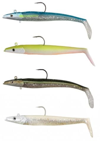 Savage gear Sandeel 17cm 65g  2+1 Parça Suni Yem Real Pearl