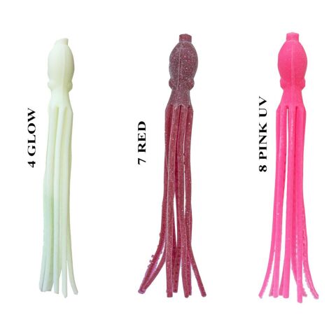 Ryuji Octopus 115 mm (4 Adet) Red