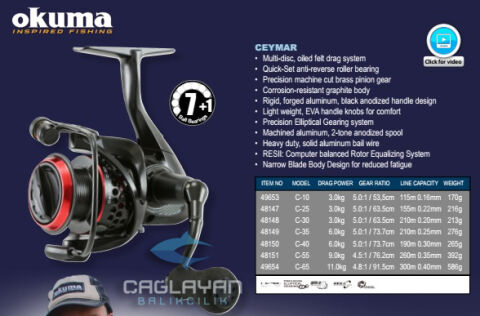 Okuma Ceymar FD CXT-55 Olta Makinesi