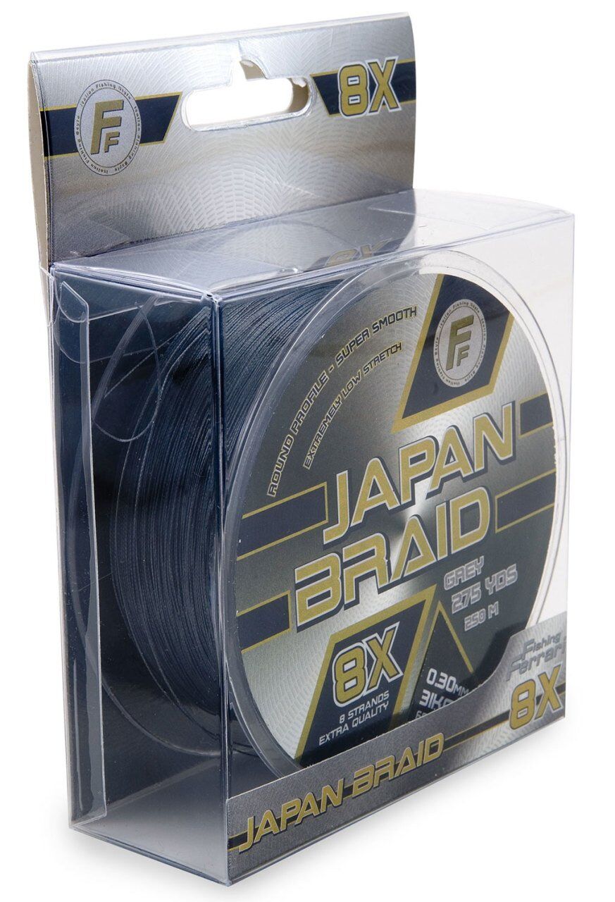 Lineaeffe Japon Braid Grey 250 mt 8 Örgü ip 0.35 mm