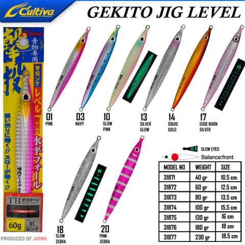 Cultiva  JİG 31872 Gekito Jig Level 60g 12.5 cm-10