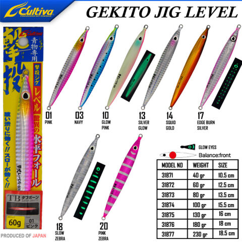 Cultiva  JİG 31872 Gekito Jig Level 60g 12.5 cm-20