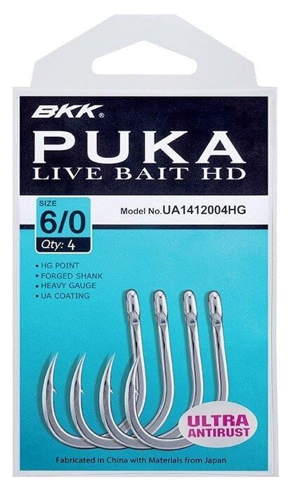 BKK Puka Livebait HD İğne 2/0 5 Pcs