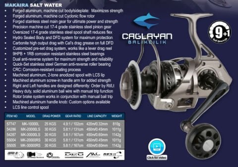 Okuma Makaıra 20000-LS Olta Makinesi