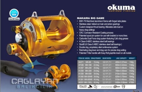 Okuma Makaıra MK-30II Çıkrık Makinesi
