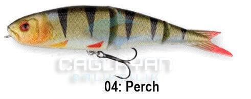 Savage gear Soft 4Play 9,5 cm 8,5 gr Swim&Jerk 3 Adet Suni Yem 04-Perch