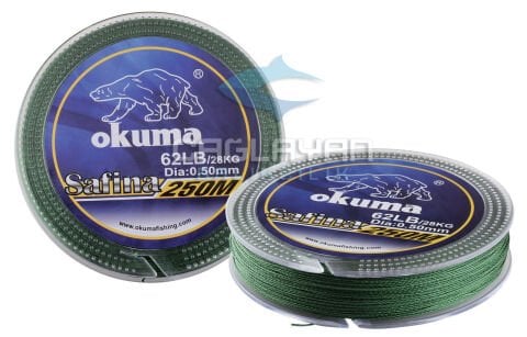 Okuma Safina 4 Örgü 250 mt 0,41 mm Yeşil ip