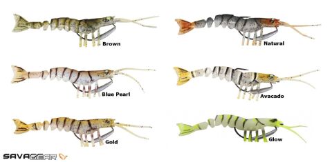 Savage gear TPE Manic Shrimp 10 cm 8 gr Suni Yem Glow