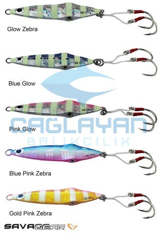 Savage gear Squısh Jig 11,5cm 130g Suni Yem Blue Pink Zebra