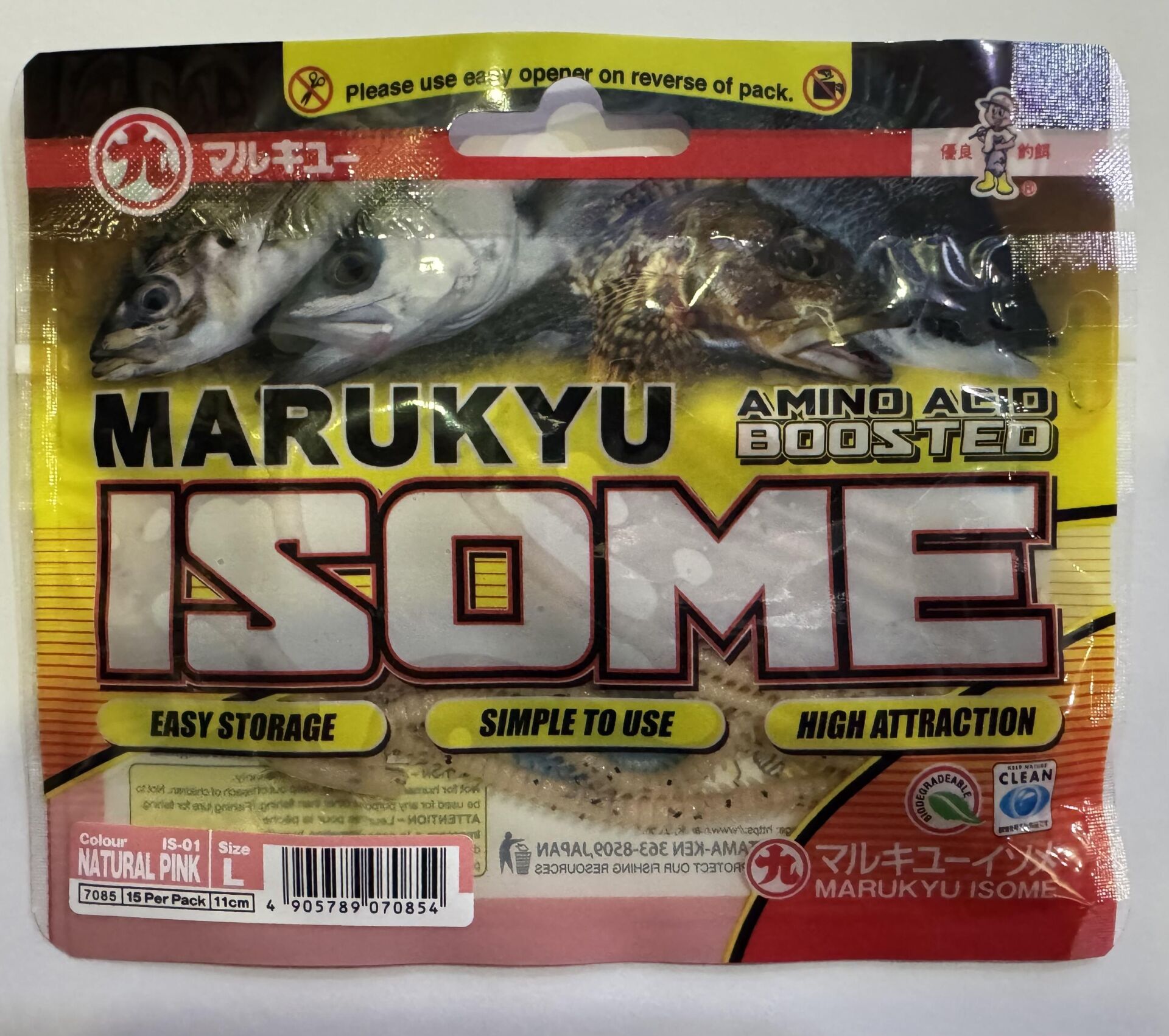Marukyu Isome L 11cm LRF Kokulu Silikon Natural pink