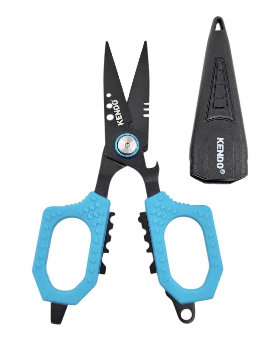 Kendo Multi-function Braid Scissors W/Sheath Makas 4.7 INC