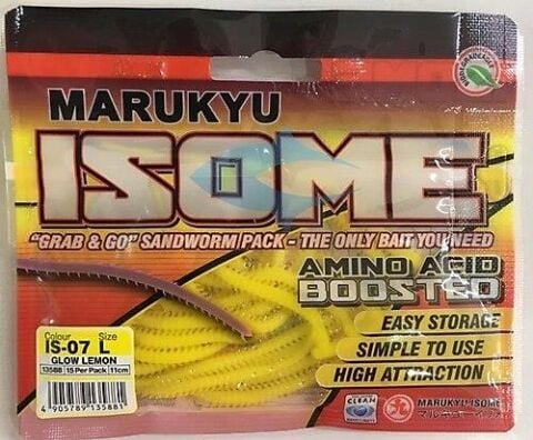 Marukyu Isome L 11cm LRF Silikon Yem-Glow Lemon