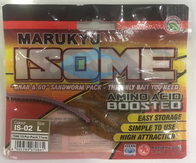 Marukyu Isome L 11cm silikon LRF yem-brown