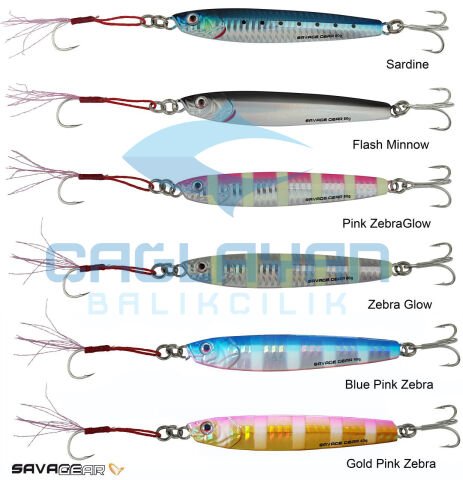 Savage gear 3D Slim Minnow 10 gr Jig Suni Yem Pınk Glow Zebra