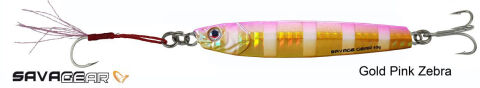 Savage gear 3D Slim Minnow 5 gr 4,6 cm Jig Suni Yem Gold Pink Zebra