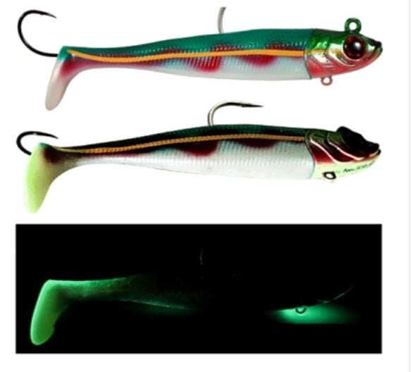 SEABOR DEEP FAKE 200GR 2+1 SİLİKON YEM GREEN UV