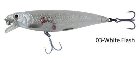 Savage gear 3D Twitch Minnow 6,6cm 6g Suni Yem 03-White Flash