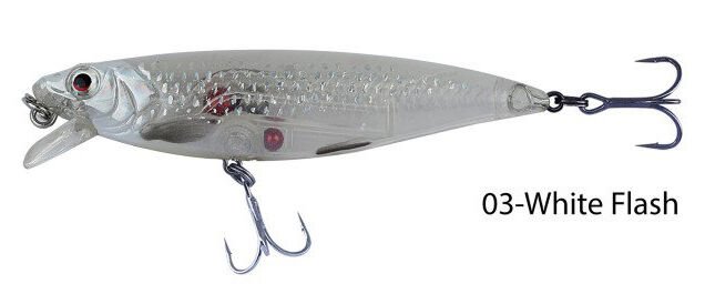 Savage gear 3D Twitch Minnow 8cm 10g Suni Yem 03-White Flash