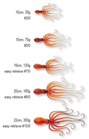 Savage gear Octobus 120g 16cm Suni Yem Brown Glow