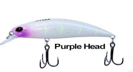 Ryuji S 70 7cm 9gr Sinking Maket Balık PURPLE HEAD GLOW