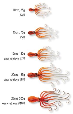 Savage gear Octobus 120g 16cm Suni Yem UV Orange Glow