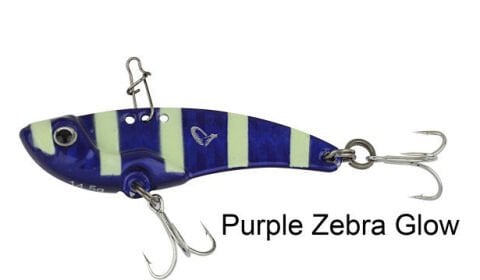 Savage gear 3D VIB Blade 4,5 cm 8,5gr Suni Yem Purple Zebra Glow
