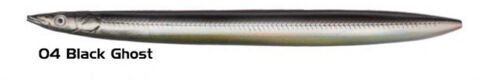 Savage gear B-SG Line Thru Sandeel 125mm 19g 04-Black Ghost