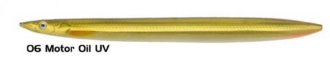 Savage gear B-SG Line Thru Sandeel 125mm 19g 06-Motoroil UV