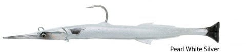 Savage gear Needlefish Pulsetail 2+1 14 cm 12g Suni Yem Pearl White Silver
