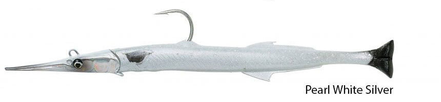 Savage gear Needlefish Pulsetail 2+1 23 cm 55g Suni Yem Pearl White Silver