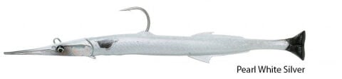 Savage gear Needlefish Pulsetail 2+1 23 cm 55g Suni Yem Pearl White Silver