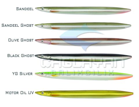 Savage gear B-SG Line Thru Sandeel 175mm 40g 06-Motoroil UV