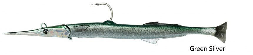 Savage gear Needlefish Pulsetail 2+1 30 cm 105g Suni Yem Green Silver