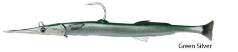 Savage gear Needlefish Pulsetail 2+1 30 cm 105g Suni Yem Green Silver