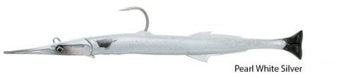 Savage gear Needlefish Pulsetail 2+1 30 cm 105g Suni Yem Pearl White Silver